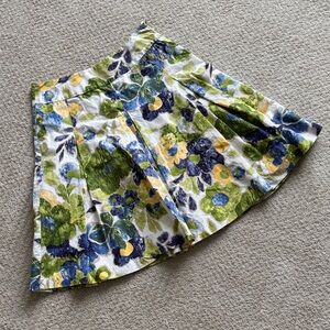 Talbots | 100% Cotton Fully Lined Floral A-Line Skirt | Size 10